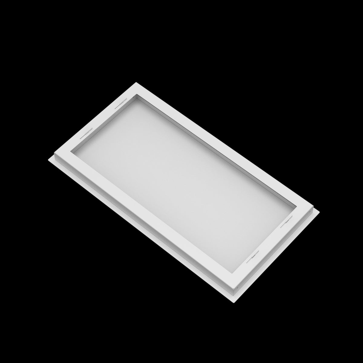 12x23 wall vent cover, back view