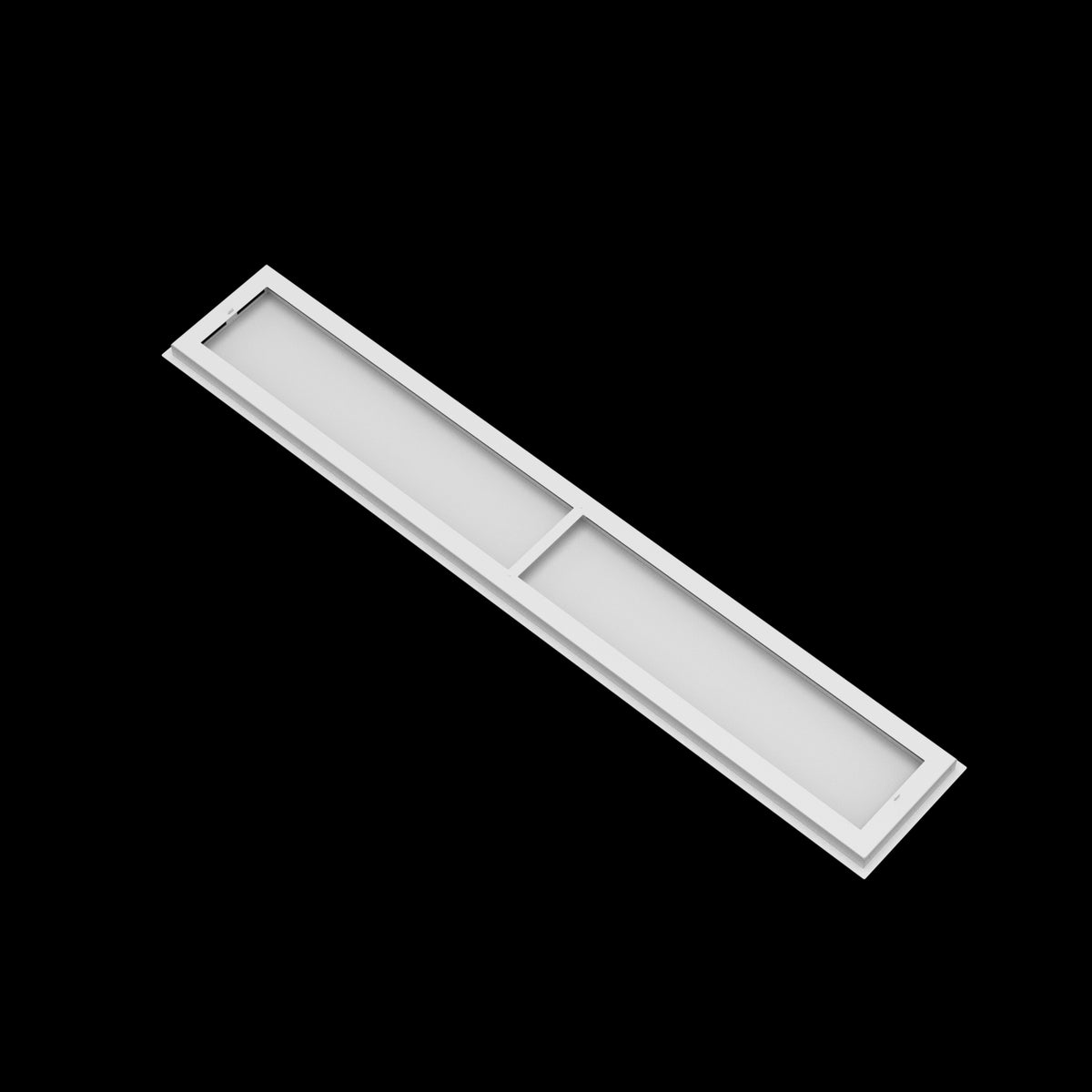 9x57 ceiling vent cover, back view