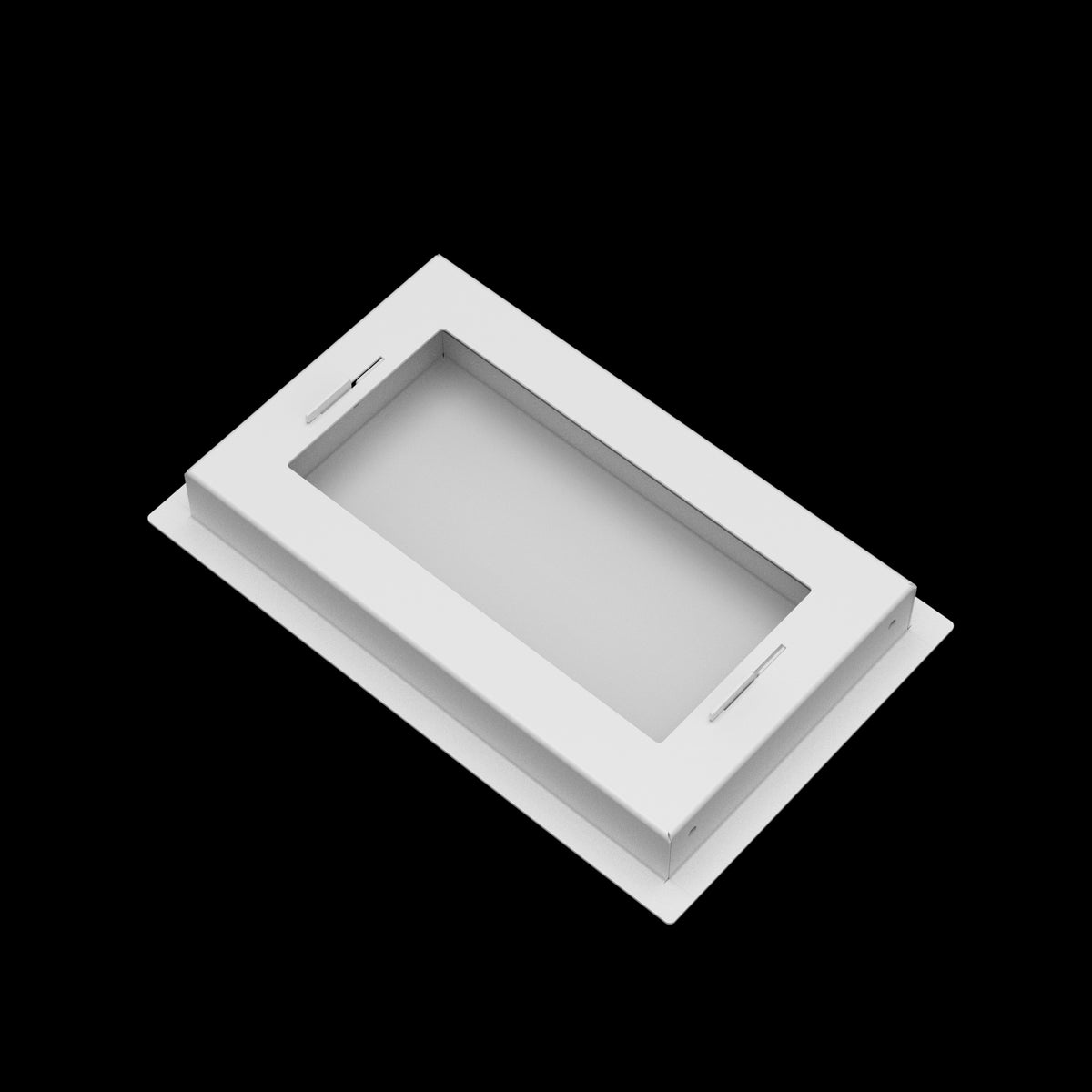 6x10 wall vent cover, back view