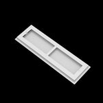 7x24 ceiling vent cover, back view