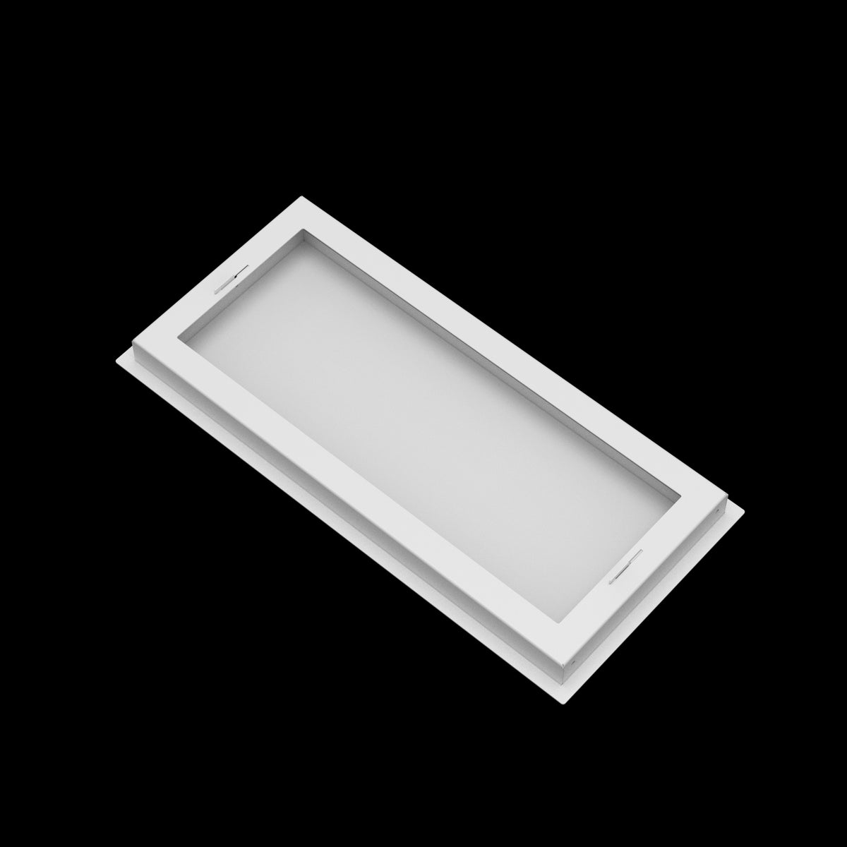 9x20 wall vent cover, back view