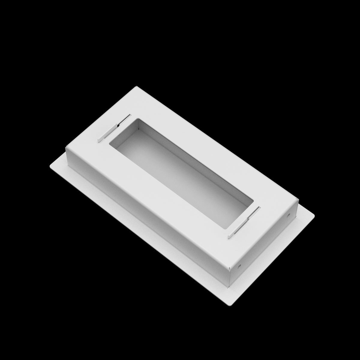 4x8 wall vent cover, back view