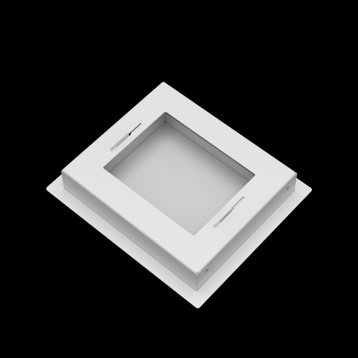 6x7 wall vent cover, back view