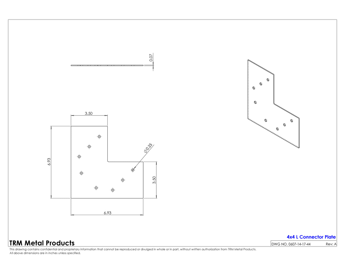 L - Connector Plates