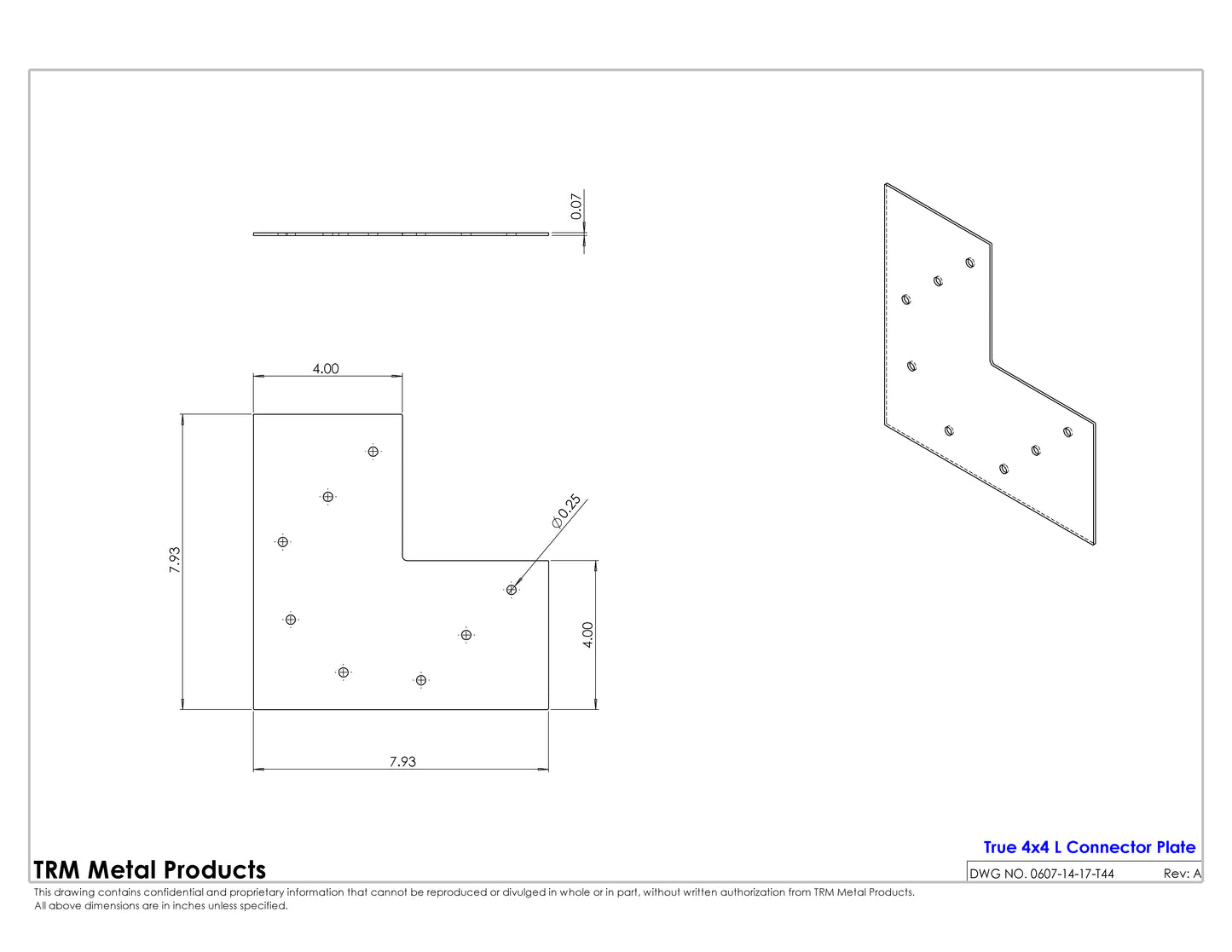 L - Connector Plates