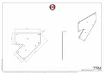 45 Degree Angled Flat Bracket - Acute 45 Mending Plate - Connector Plates