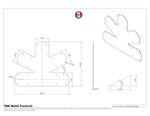 Rafter Connector Plates- 8x8 - 6/12 Pitch