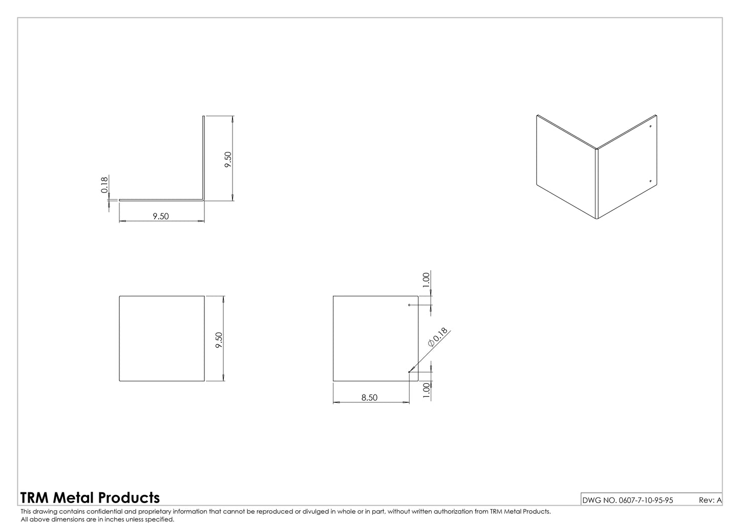 7G (0.18") - Inside Corner Angles (Anglelock)