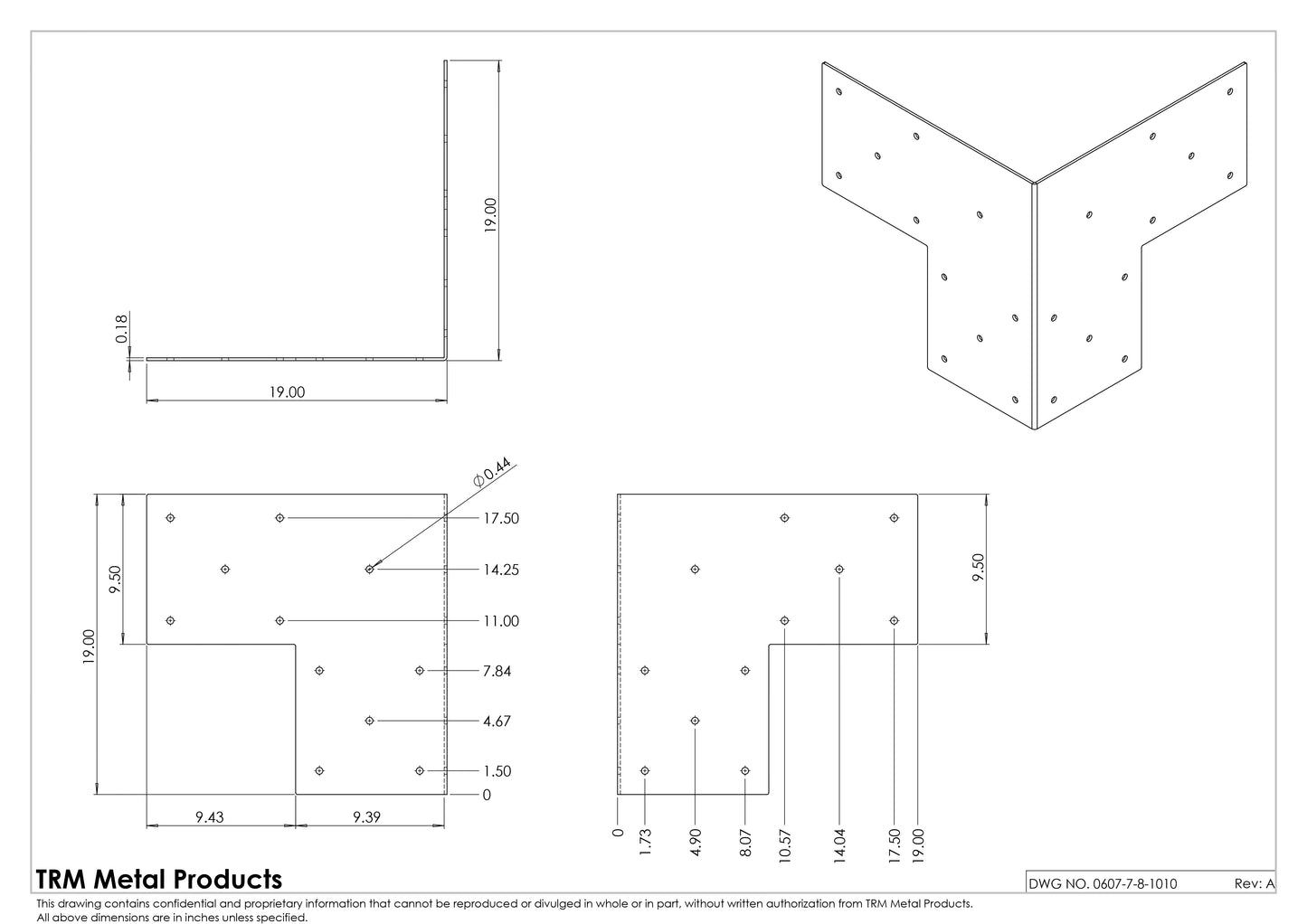 7G (0.18") - Corner Brackets