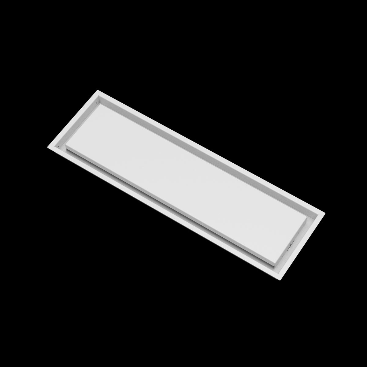 8x27 wall vent cover, angled view