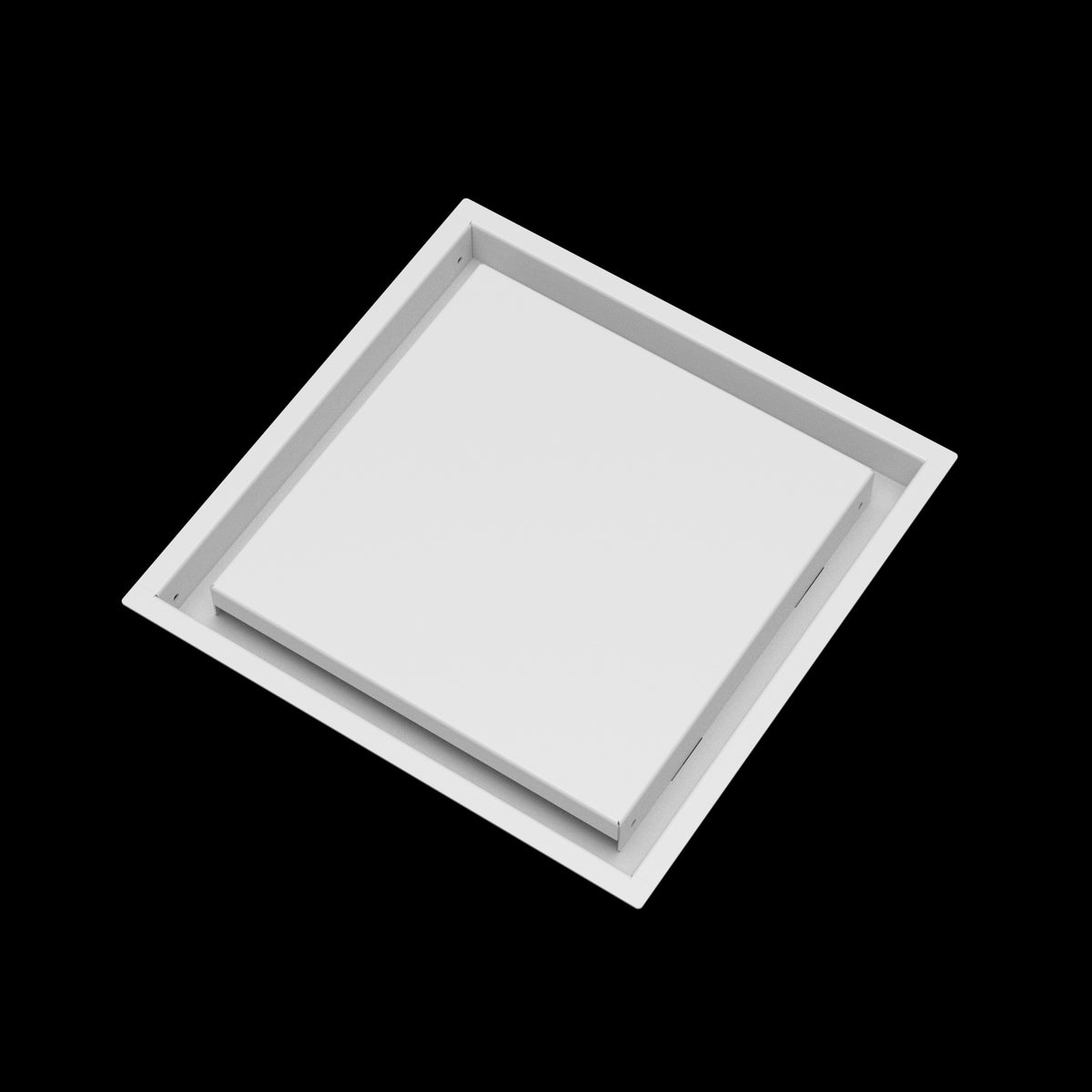 12x12 wall vent cover, angled view