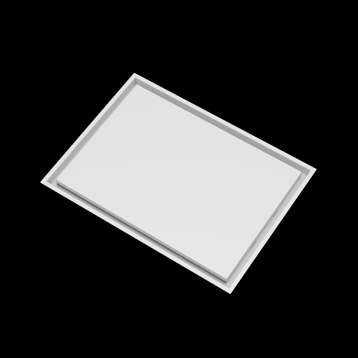 19x26 wall vent cover, angled view