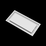 8x17 ceiling vent cover, angled view