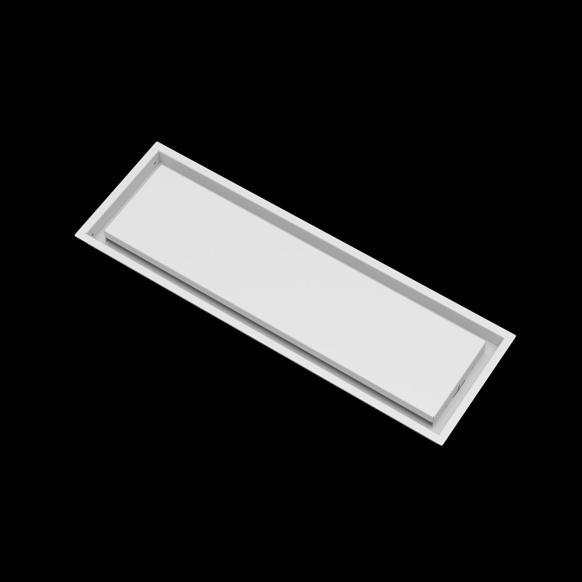8x26 wall vent cover, angled view