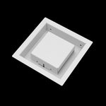 5x5 wall vent cover, angled view