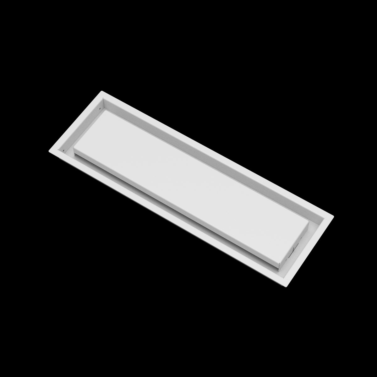 6x20 wall vent cover, angled view