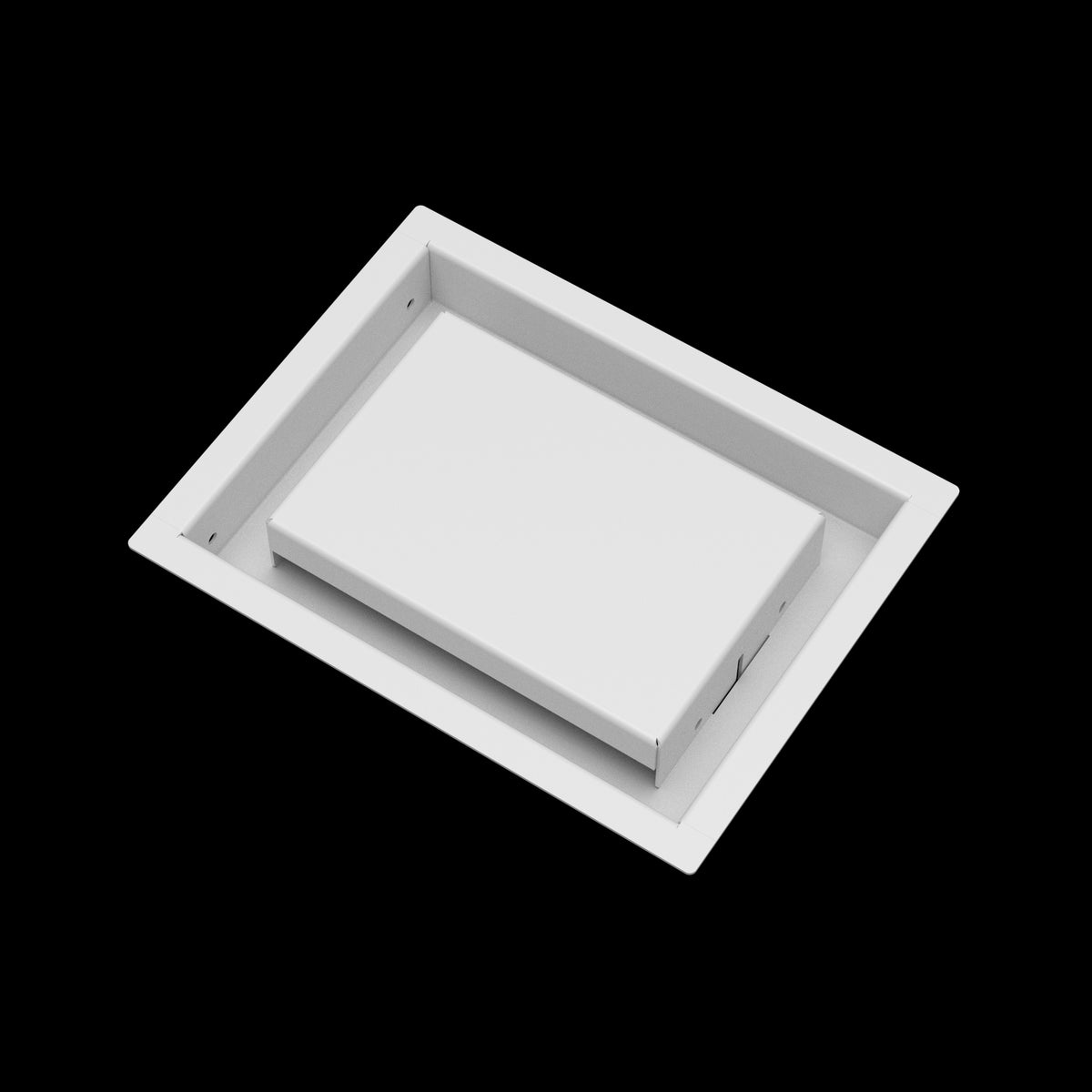 6x8 wall vent cover, angled view