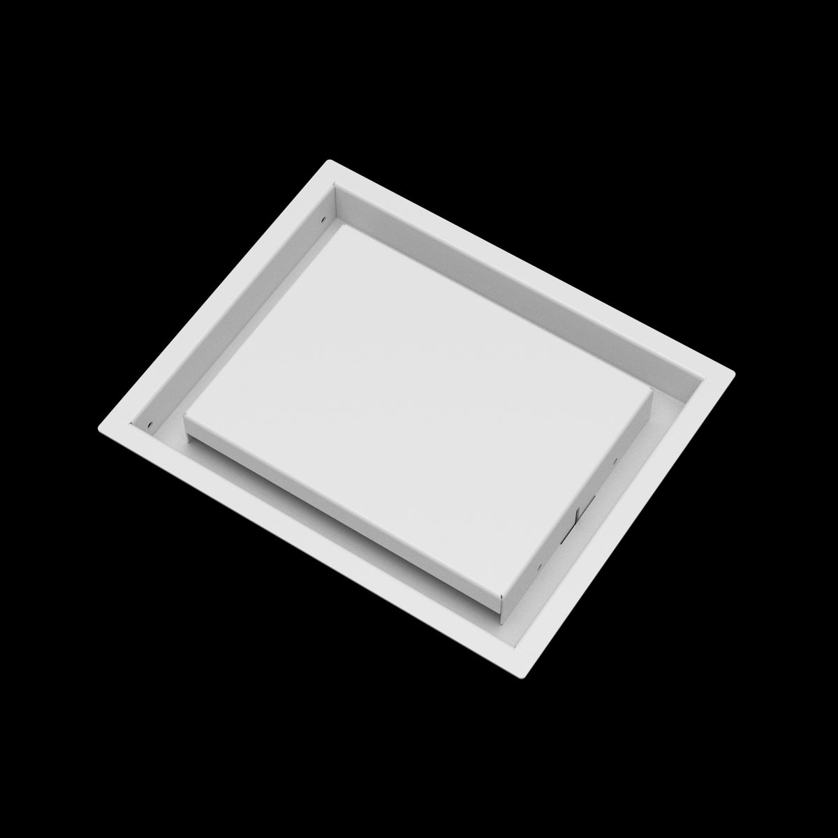 8x10 wall vent cover, angled view