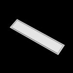 10x48 wall vent cover, angled view