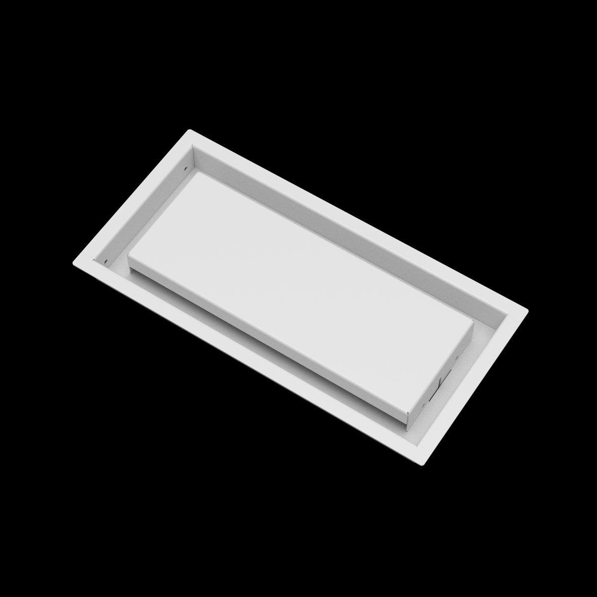 6x13 wall vent cover, angled view