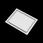 10x13 wall vent cover, angled view