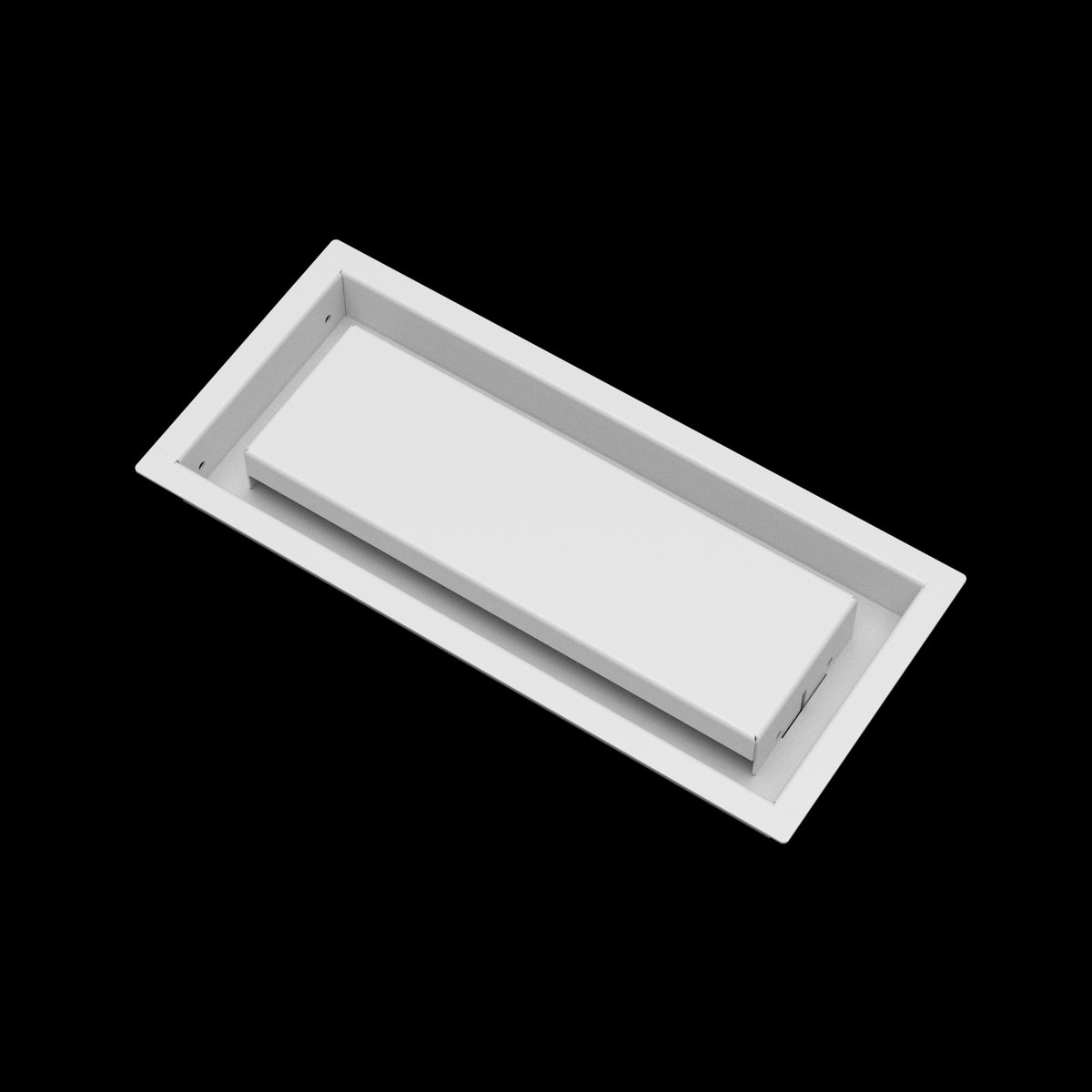 5x12 wall vent cover, angled view
