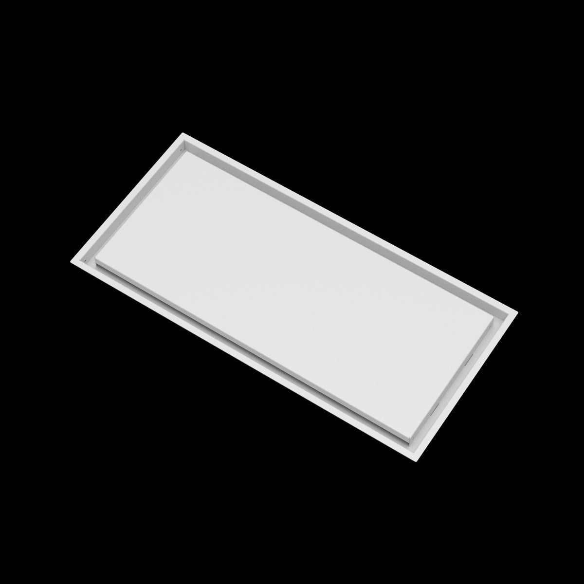 14x30 wall vent cover, angled view