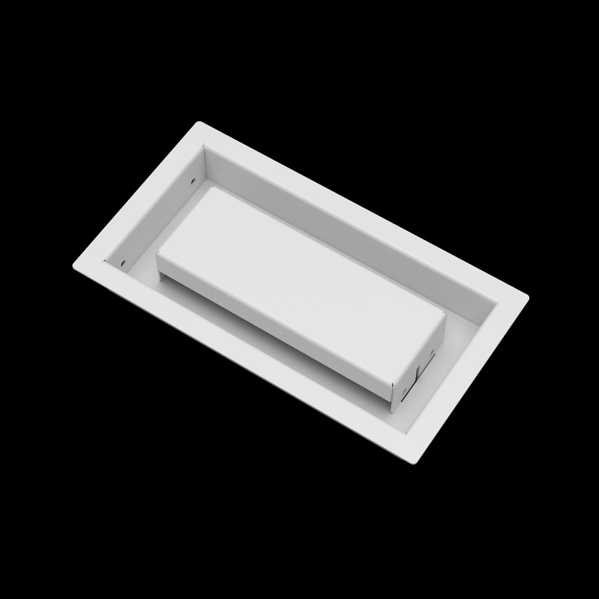 4x8 wall vent cover, angled view