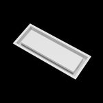 6x16 wall vent cover, angled view