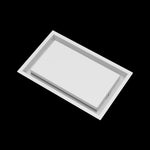 8x13 wall vent cover, angled view