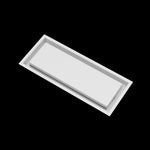 7x18 wall vent cover, angled view