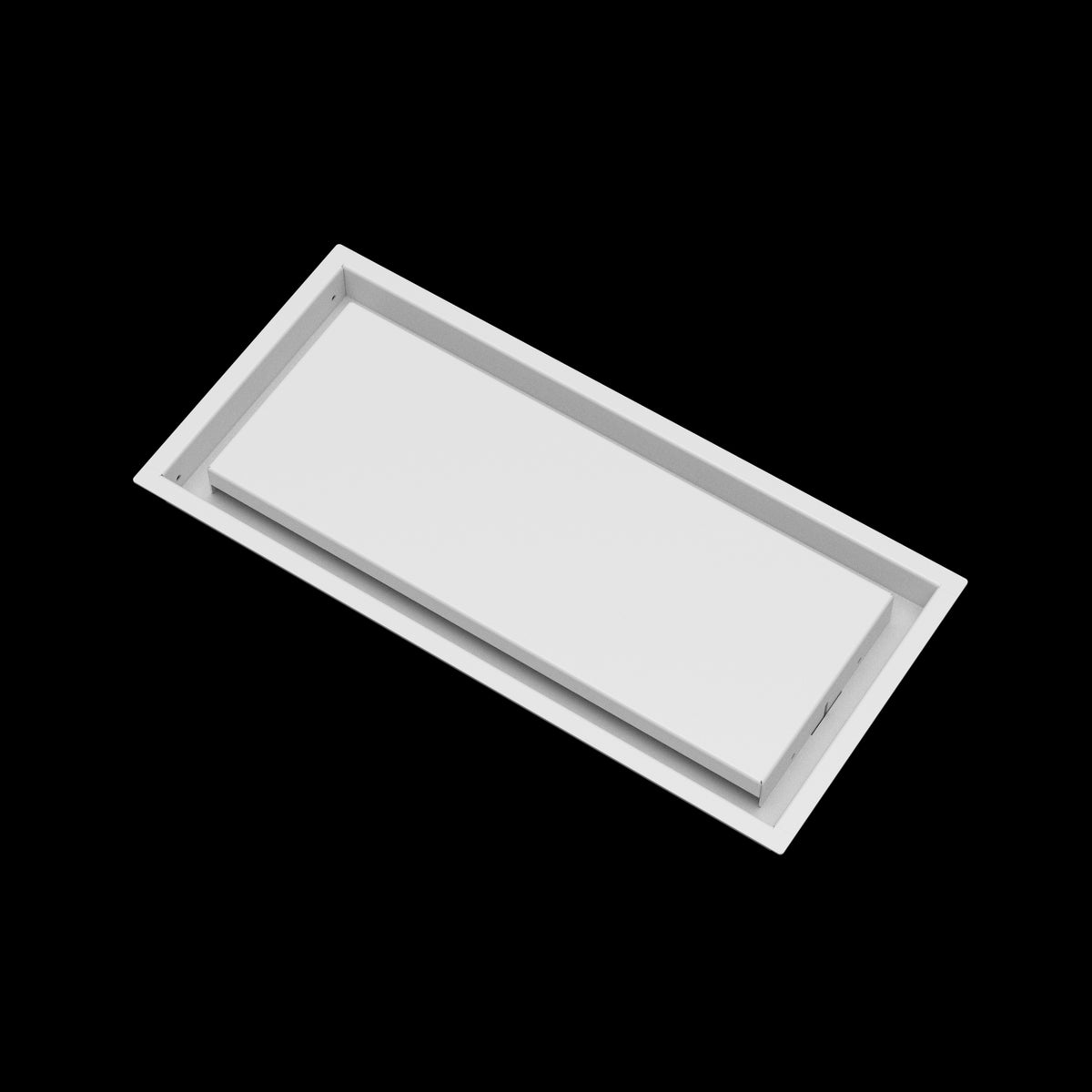 8x18 wall vent cover, angled view