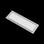 7x22 wall vent cover, angled view
