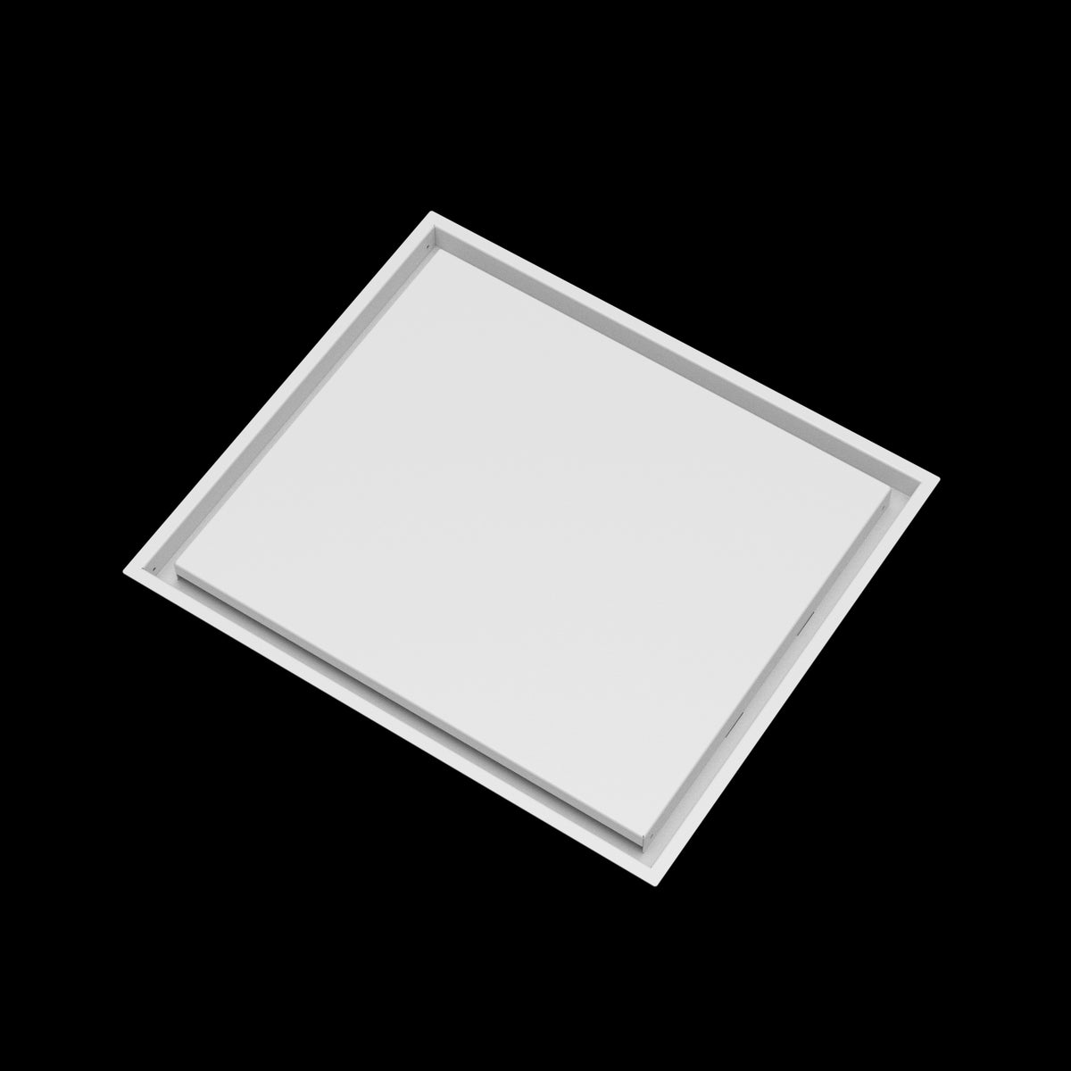 19x22 wall vent cover, angled view