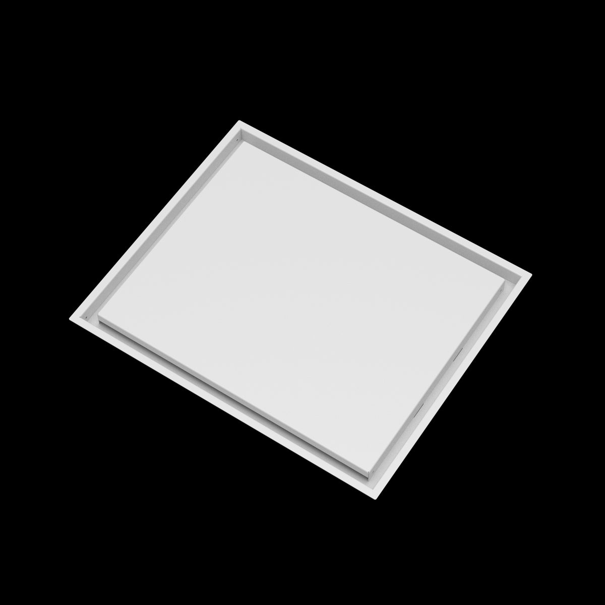 19x23 wall vent cover, angled view