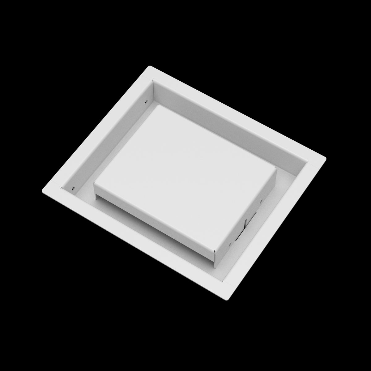 6x7 wall vent cover, angled view