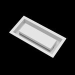 4x9 wall vent cover, angled view