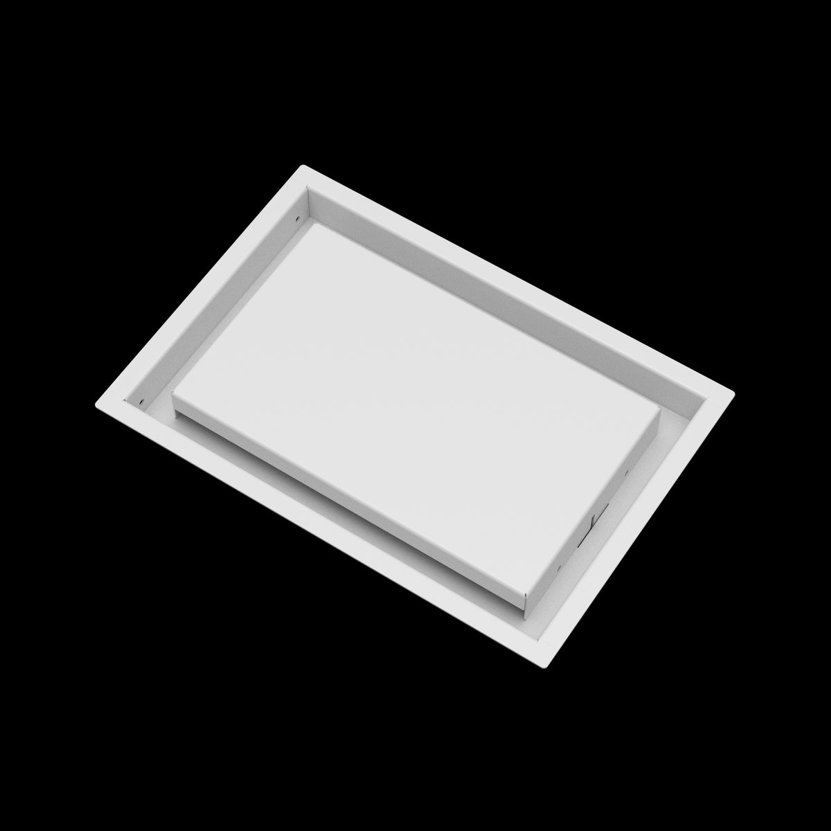 8x12 wall vent cover, angled view