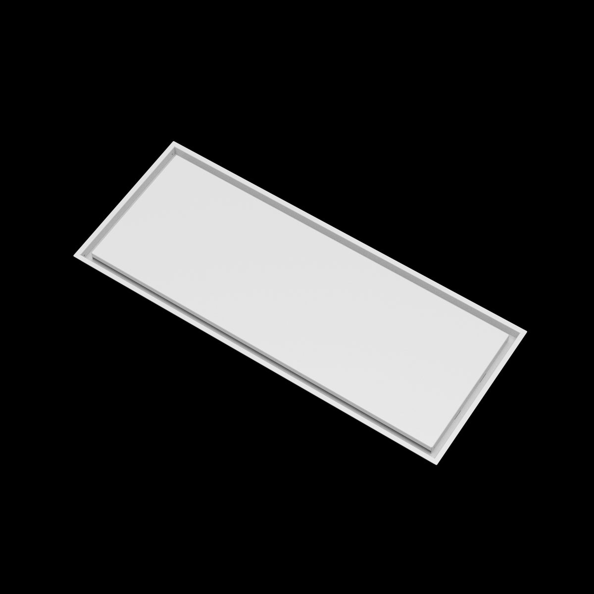 17x43 wall vent cover, angled view