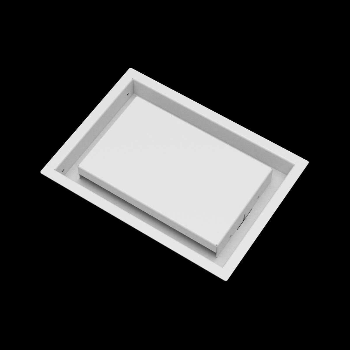 7x10 wall vent cover, angled view