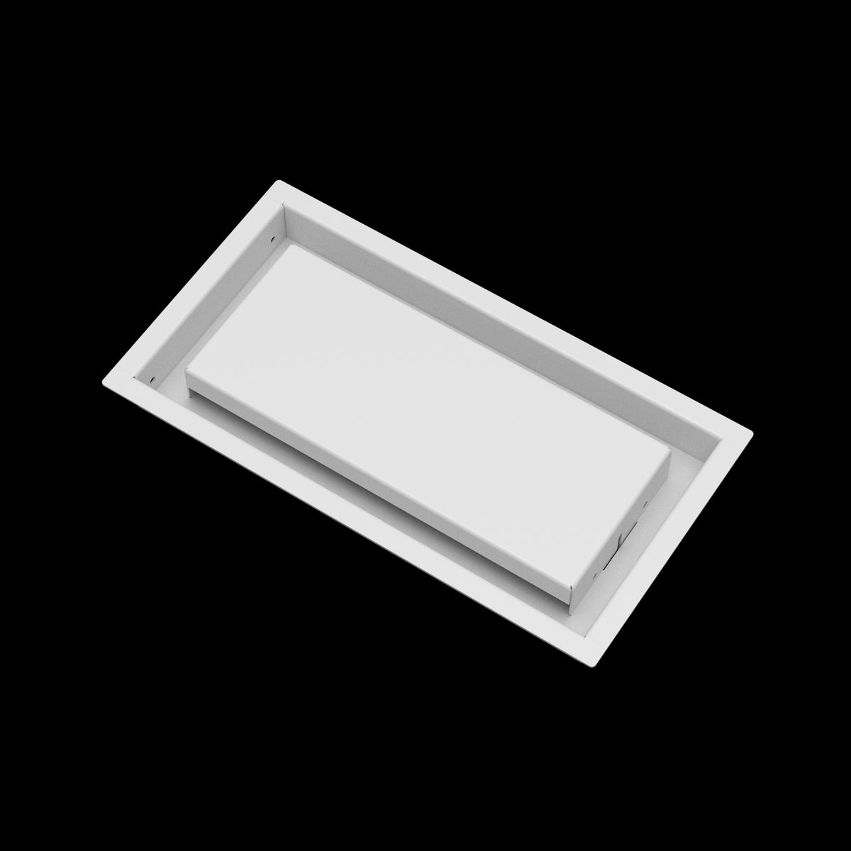 6x12 wall vent cover, angled view