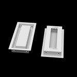 4x10 wall vent cover, front and back