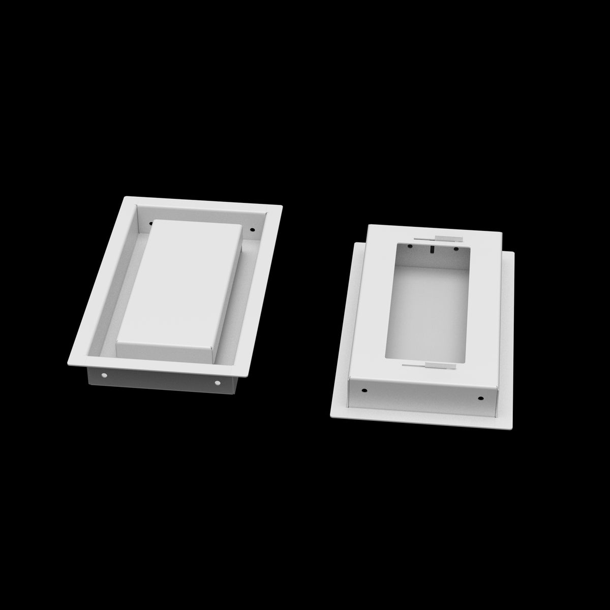 5x9 wall vent cover, front and back
