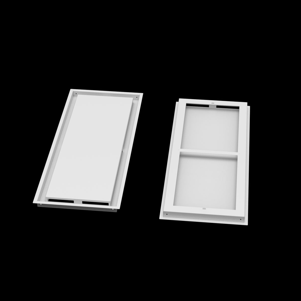 12x30 ceiling vent cover, front and back