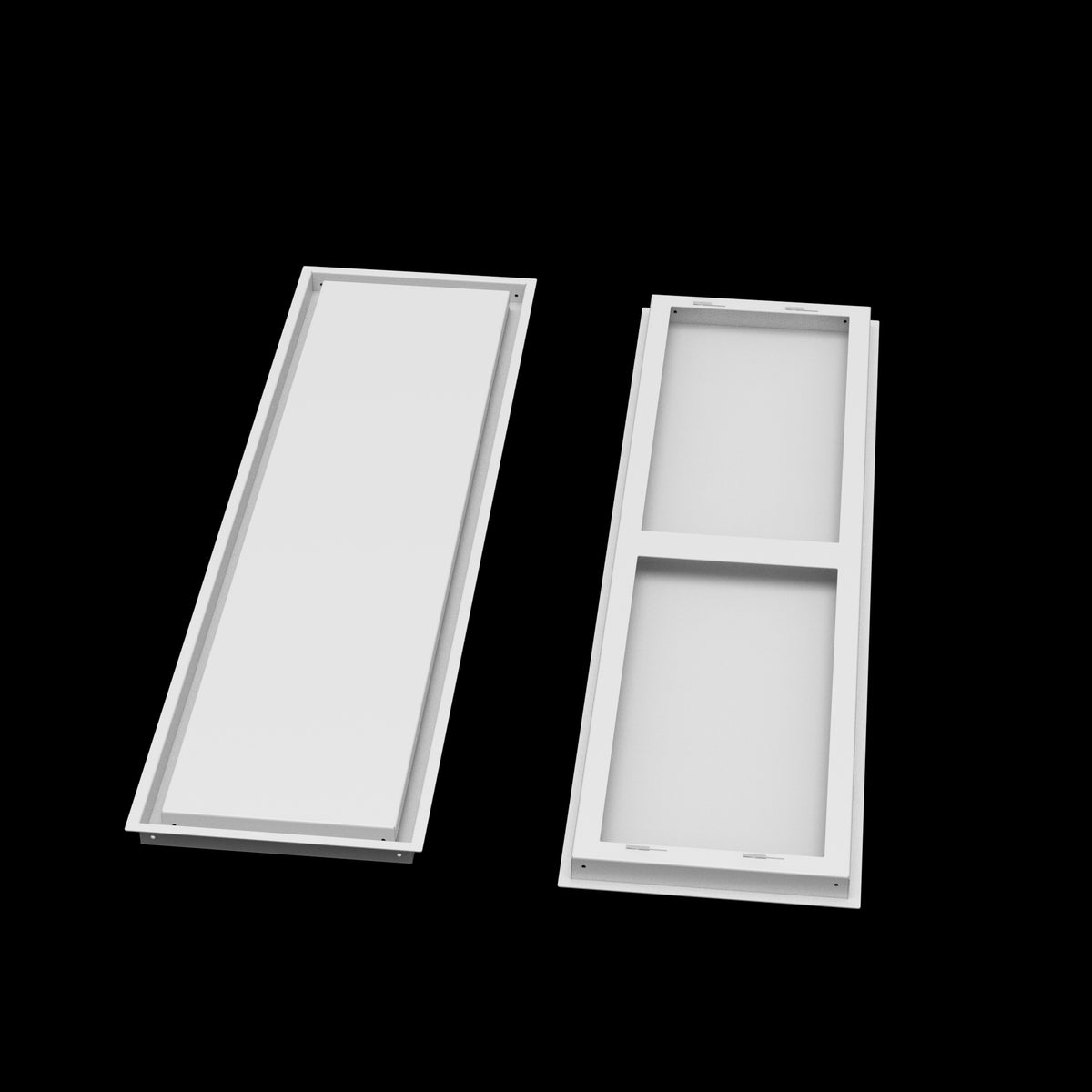 12x45 wall vent cover, front and back