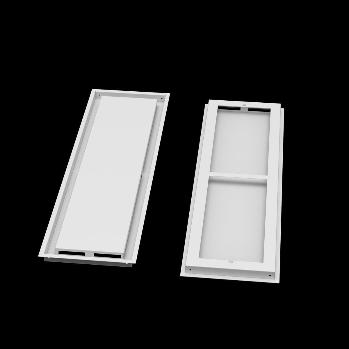 10x34 ceiling vent cover, front and back