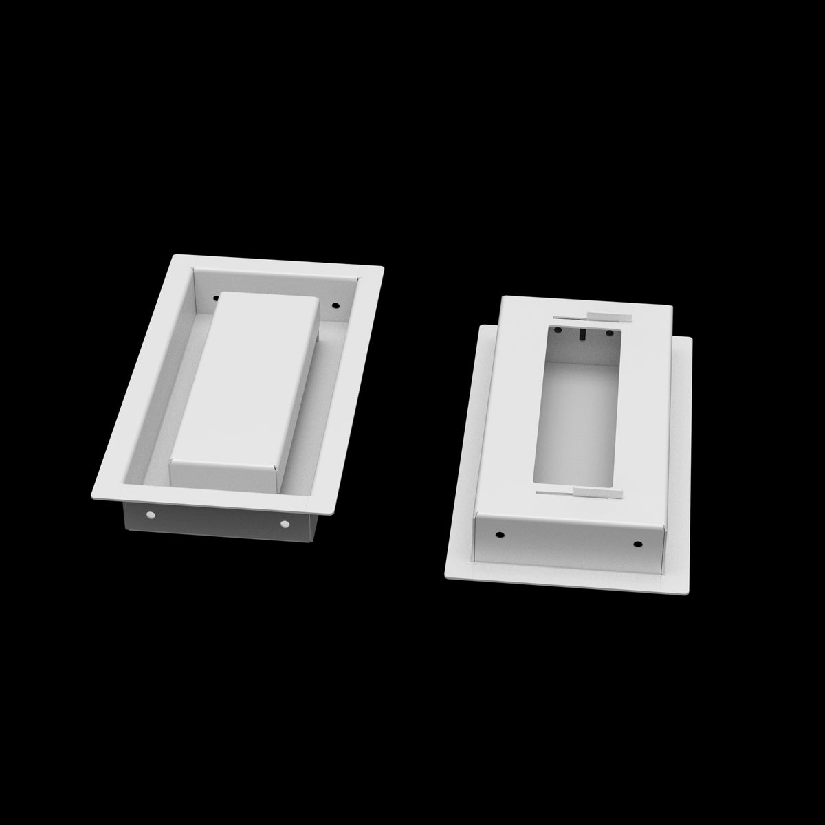 4x8 wall vent cover, front and back