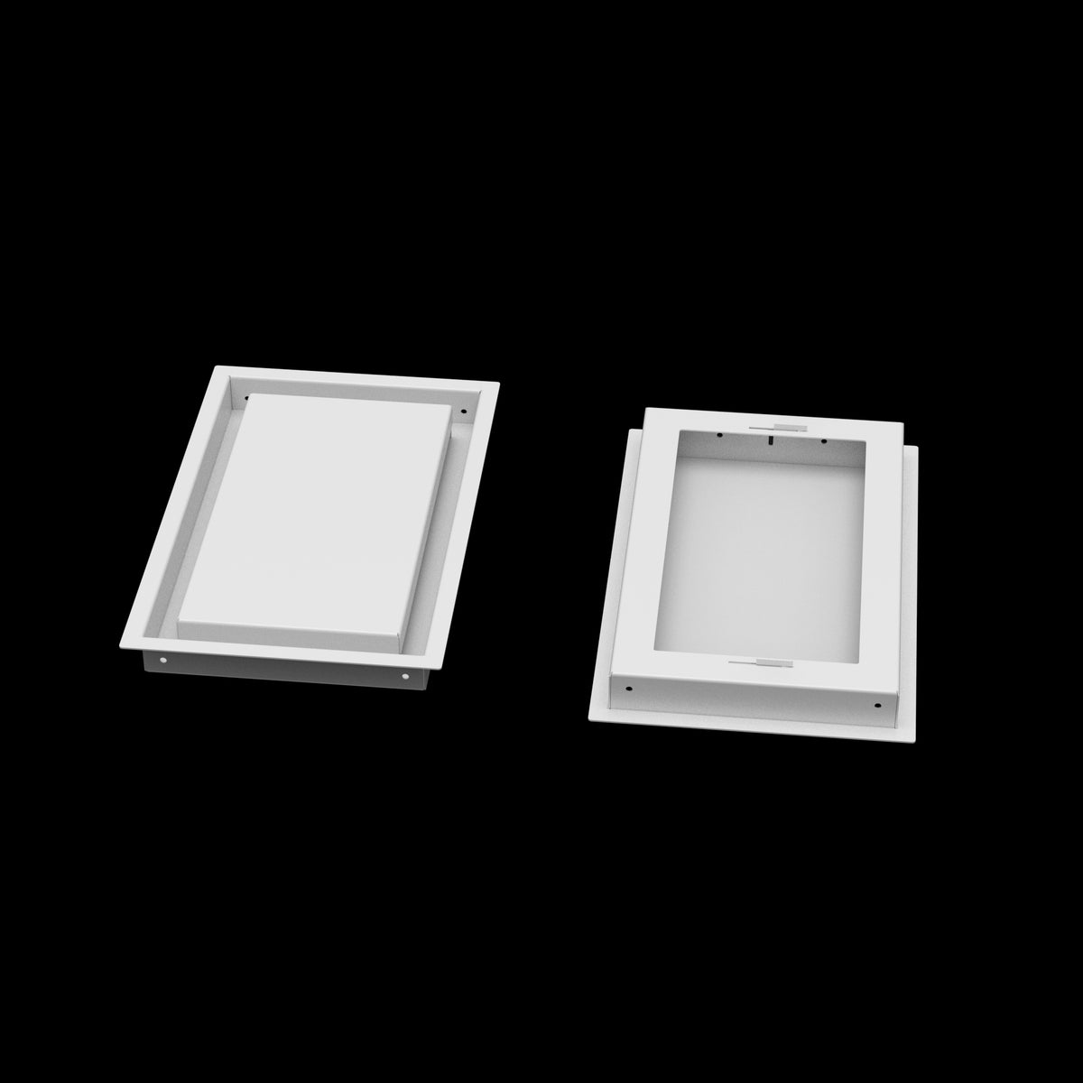 8x13 wall vent cover, front and back