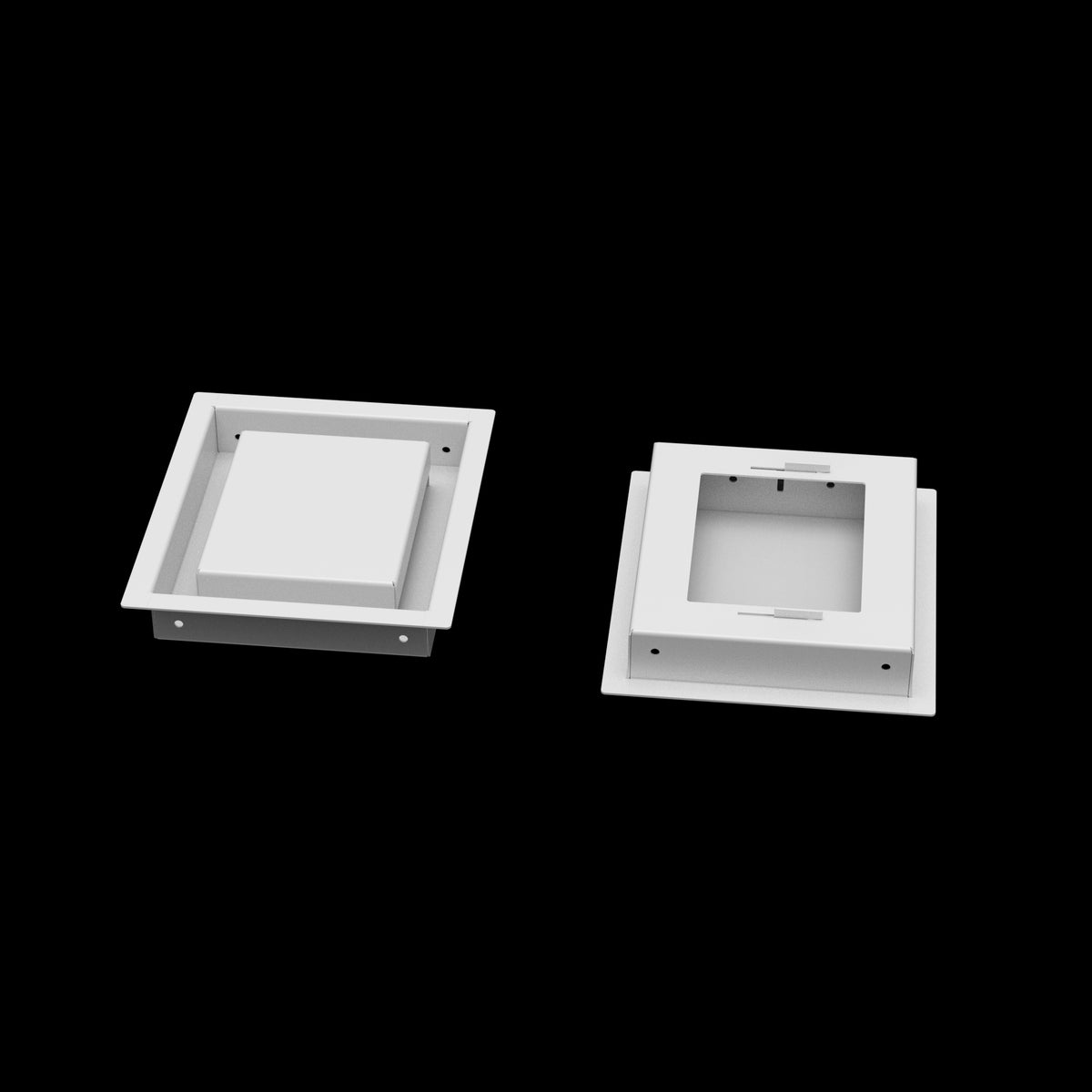6x7 wall vent cover, front and back