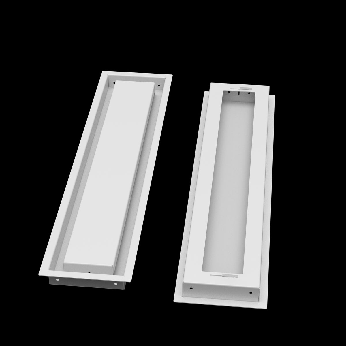 5x24 wall vent cover, front and back